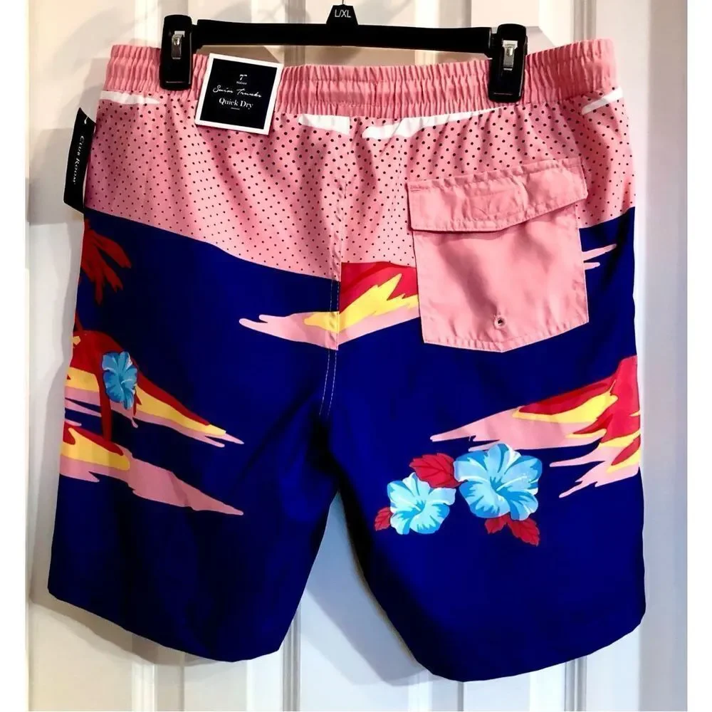 CLUB ROOM - NWT - M Sz M Swim Trunks w/Quick Dry Fabric & Built-In Liner.
